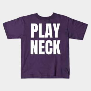 Play Neck White Kids T-Shirt